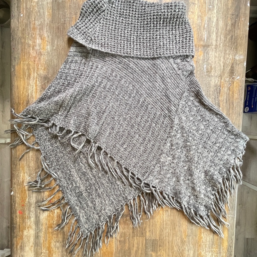 Gray Poncho